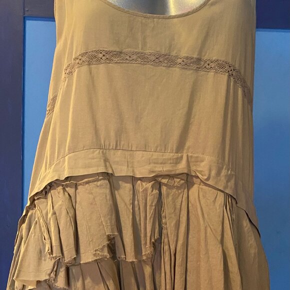 All Saints size 14 Lamira raw edge top mini dress - Picture 4 of 4